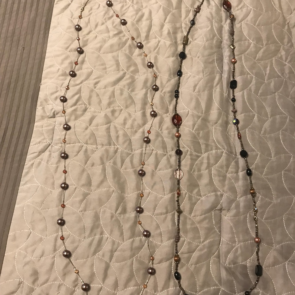 Bundle of two long necklaces